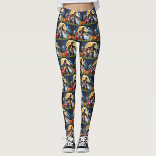 Leggings Chiens bergers belges Citrouille Halloween Funny