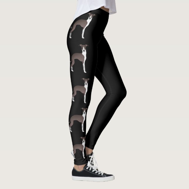 Leggings Chiens de bande dessinée lévrier italien scellé et (Droite)