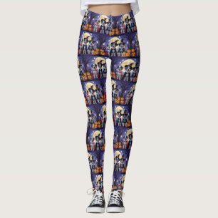 Leggings Chiens de berger anatoliens Citrouille Halloween d