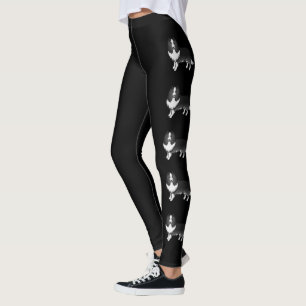 Leggings Chiens de dessin animé Bi-Black Shetland Sheepdog