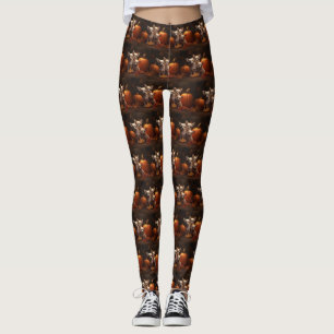Leggings Chihuahua Chiot Automne Citrouille de plaisir