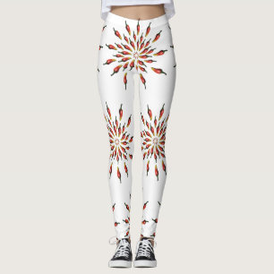 Leggings Chili Peppers Mandala Botanique Custom