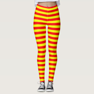 Leggings chine kirghizistan espagne drapeau bandes rouge ja