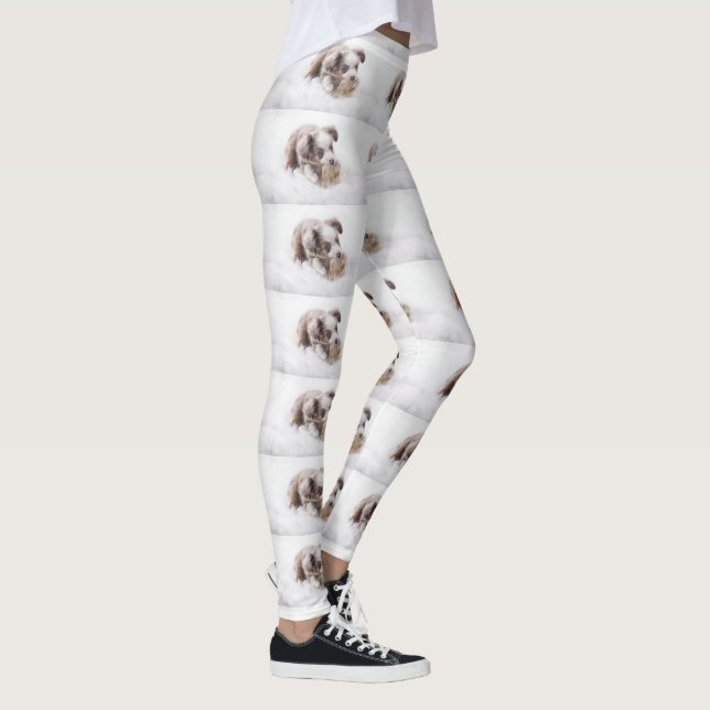 Leggings chiot merle rouge australien (Droite)