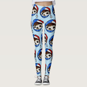LEGGINGS CHISTMAS VACANCES SLOTH PÈRE NOËL MOTIF LEGINGS