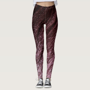 Leggings Chocolat à Garnet Rouge à Pastel Pink Ombre