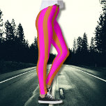 Leggings Chocolat Brown et Neon Fuchsia Cool rayé<br><div class="desc">Chocolat Brown et Neon Fuchsia Cool Vintage rayé</div>