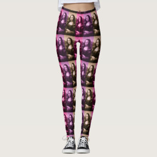 Leggings Chocolat rose violet Mona Lisa