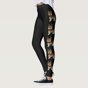 Leggings Chocolat Yorkshire Terrier Chiens de caricature