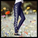 Leggings CHOISISSEZ VOTRE COULEUR Legings de Yoga personnal<br><div class="desc">CHOISISSEZ VOTRE COULEUR leggings de yoga personnalisés! Imprimé d'un bord à l'autre, avec votre nom en gros script blanc vers le haut d'une jambe! L'échantillon est bleu nuit, mais vous pouvez facilement customiser à la couleur de votre choix. Il est également facile de modifier ou de supprimer du texte d'exemple....</div>