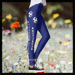 Leggings CHOISISSEZ VOTRE COULEUR ou votre nom d'équipe de<br><div class="desc">CHOISISSEZ VOTRE COULEUR Personnalisé Soccer Team leggings with Player's Name! La jambe droite a deux balles de football bleu foncé et blanc, deux lignes de texte vertical personnalisé de la hanche à la cheville pour le nom de l'équipe, et une ligne de texte à la cheville pour le nom du...</div>