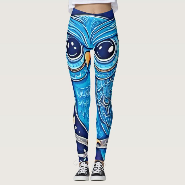 Leggings Chouette à mâchoires (Devant)