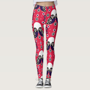 Leggings Chouette d'art populaire