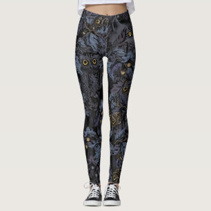 Leggings Chouette lynx conception de nuit