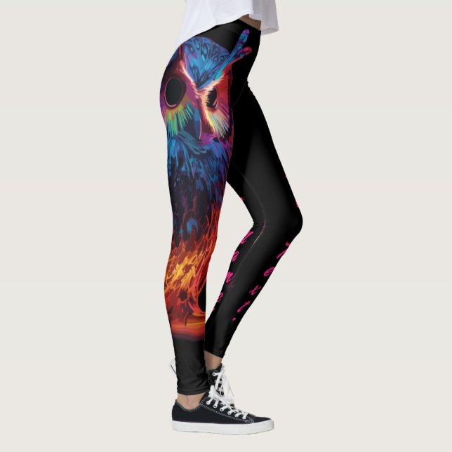 Leggings Chouette rayonnante (Droite)