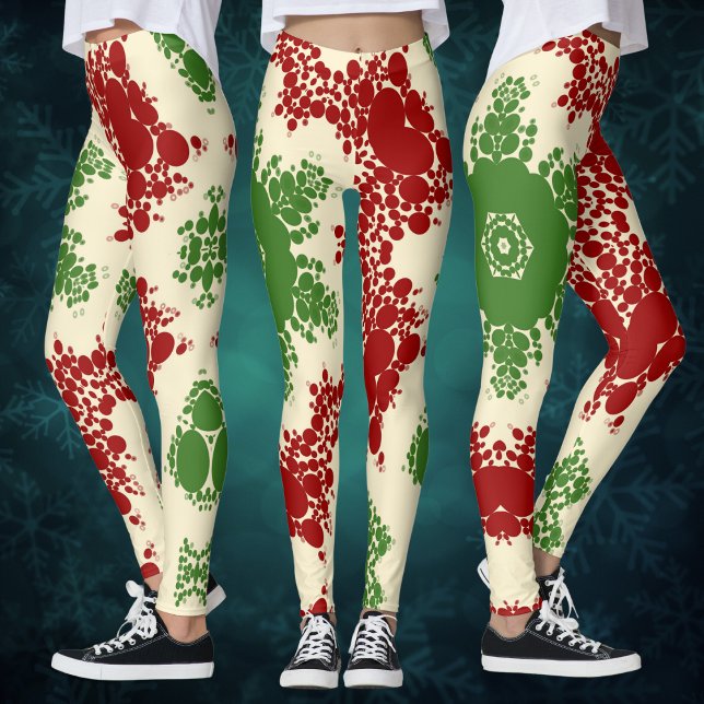 Leggings Christmas Dot Mandala (Créateur téléchargé)