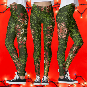 Leggings Christmas Dot Mandala