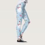 Leggings Christmas Snowman<br><div class="desc">A Digitalbcon Images Design avec un collage créatif d'éléments de Noël, de bonhommes de neige et de cadeaux de Noël dans cette légumineuse "Snowman de Noël" unique en son genre. Ce bonhomme de neige en éléments de Noël sans soudure fait l'accessoire parfait pour votre garde-robe de vacances. Ce design de...</div>