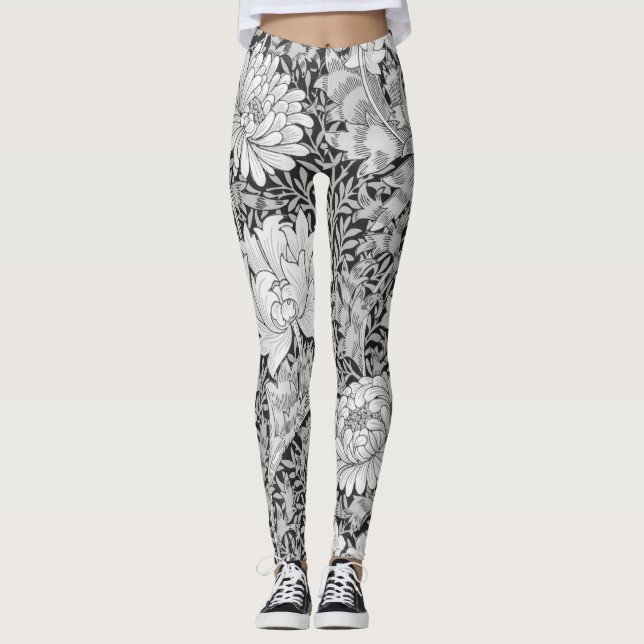 Leggings Chrysanthemum Grey, William Morris (Devant)