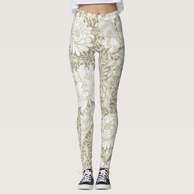 Leggings Chrysanthemum Ivory, William Morris (Devant)
