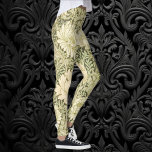 Leggings Chrysanthemum par William Morris, Art Vintage<br><div class="desc">Chrysanthemum (1877) de William Morris est un motif textile vintage de l'époque victorienne préraphaélite créé à l'origine comme tissu pour rideaux ou rideaux. Une scène fleurie décorative dans des tons neutres subtils avec fleurs printanières florissantes,  dont des chrysanthèmes contre un arrière - plan de feuillage.</div>
