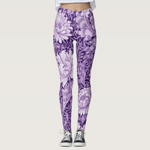 Leggings Chrysanthemum Purple, William Morris