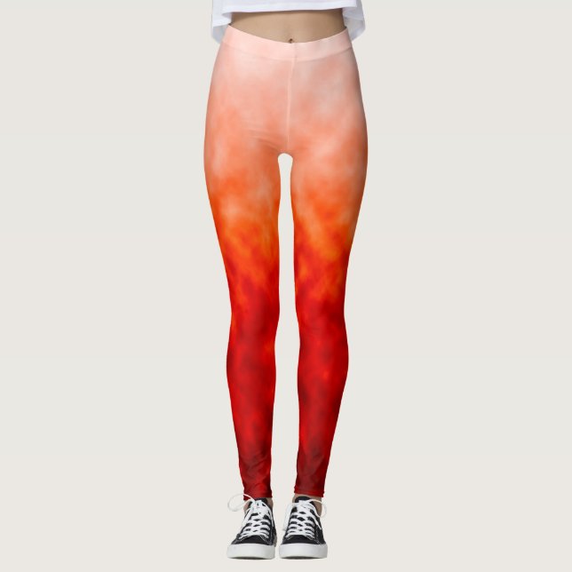 Leggings Chute de Feu Cramoisi (Devant)
