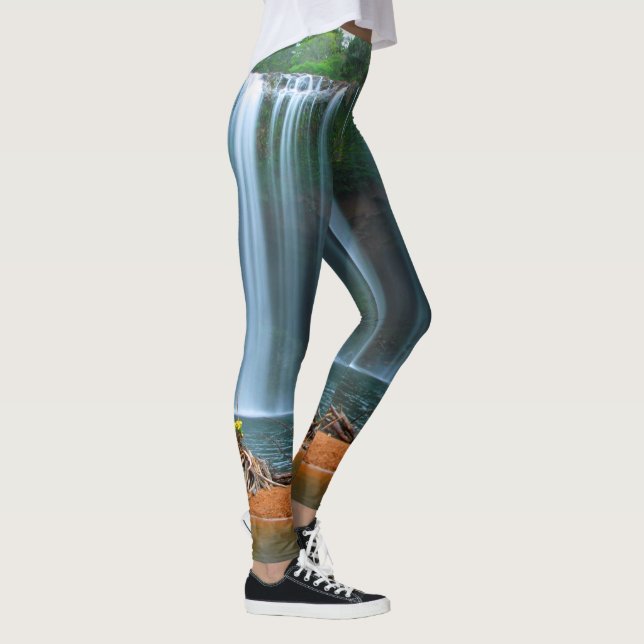 LEGGINGS CHUTE D'EAU DE FLEURS JAUNES (Droite)