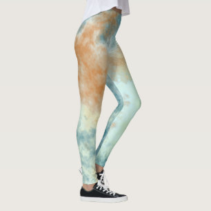 Leggings Ciel bleu doré