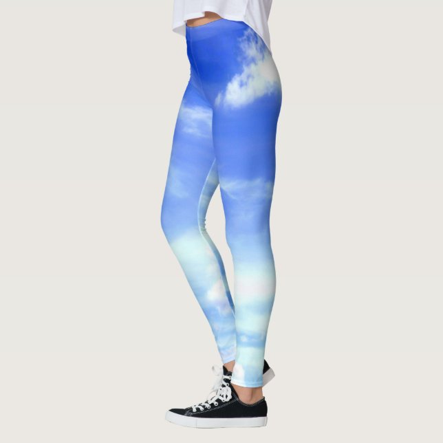Leggings Ciel bleu dramatique (Gauche)