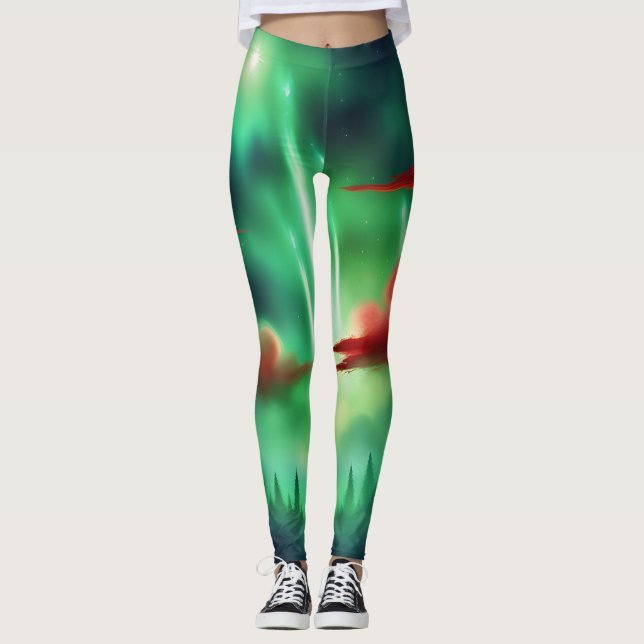Leggings ciel vert (Devant)