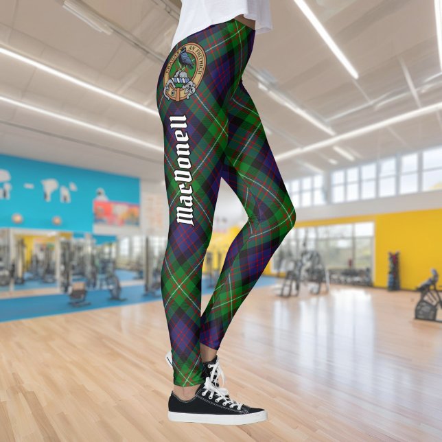 Leggings Cimier des MacDonell de Glengarry sur tartan (Créateur téléchargé)