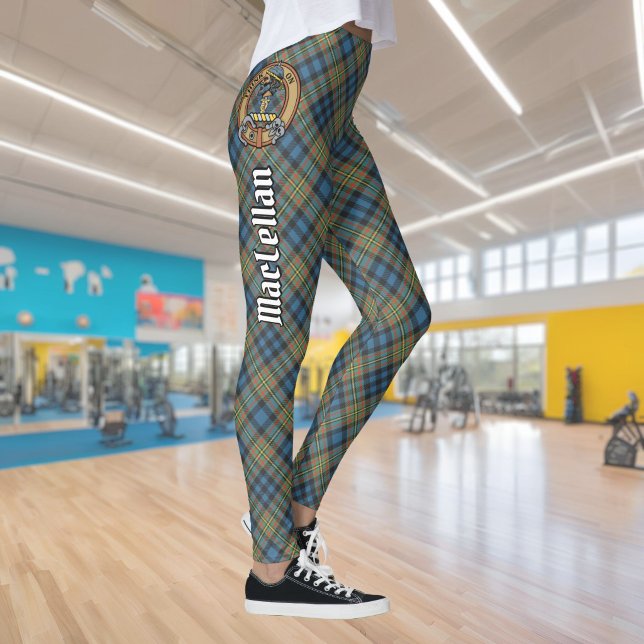 Leggings Cimier du clan MacLellan sur tartan ancien (Créateur téléchargé)