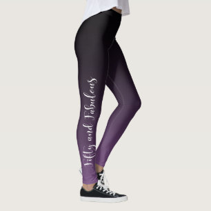 Leggings Cinquante et blanc fabuleux sur Ombre pourpre et