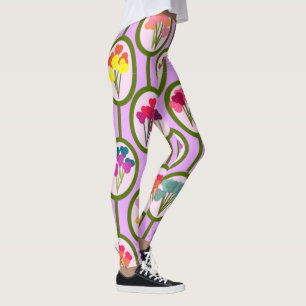 Leggings Circles of Flowers