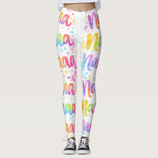 Leggings Citation drôle colorée rêveuse éclaboussures de pe