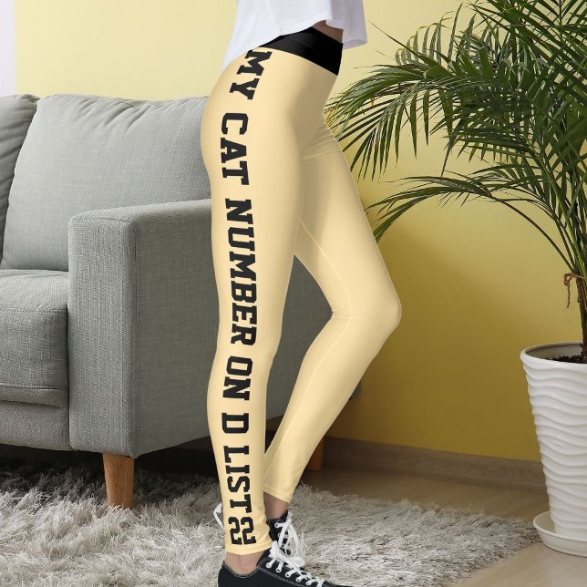 Leggings Citation Personnalisée Cat Pour Animaux De Compagn (Créateur téléchargé)