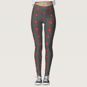 Leggings citations d'amour scellées d'un baiser