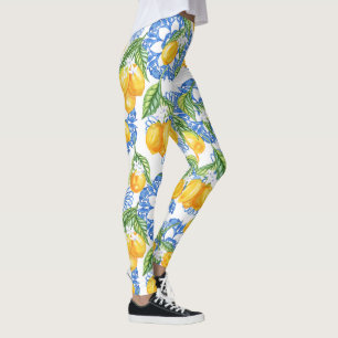 Leggings Citron côte italienne grecque mignonne