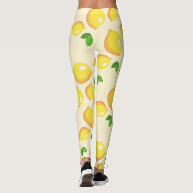 Leggings Citron jaune frais (Dos)