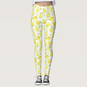 Leggings Citrons et feuilles