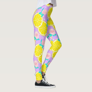 Leggings Citrons et Roses