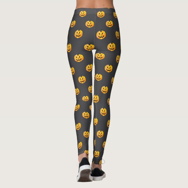 Leggings Citrouille Jack O Lantern Halloween (Dos)