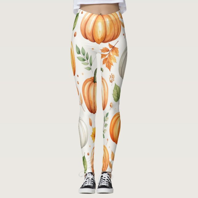 Leggings Citrouilles dans la lumière du matin (Devant)
