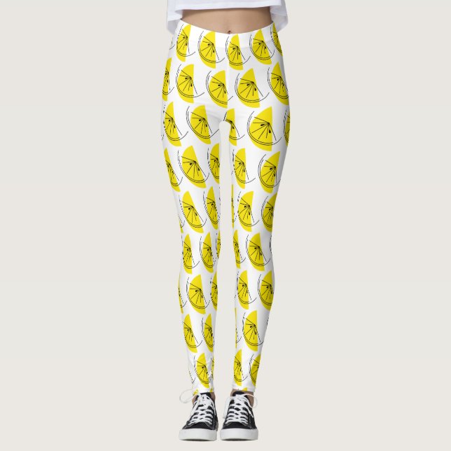 Leggings Citrus Lemon Légumineuses multiples (Devant)