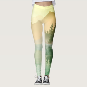 Leggings Citrus N Green Mountains Paysage forestier