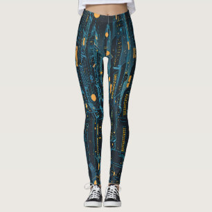 Leggings Cityscape Cyberpunk