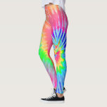 Leggings Clair Arc-en-ciel psychédélique Starburst Tie Dye<br><div class="desc">Ces leggings sont dotés d'un design psychédélique de teinture à cravate qui rappelle la contre-culture hippie des années 1960. Parfait pour le yoga, la course, l'entraînement à la salle de gym, ou juste quand vous voulez porter des collants sexy mignons. Les couleurs sont claires et lumineuses, rose, bleu, jaune, pêche...</div>