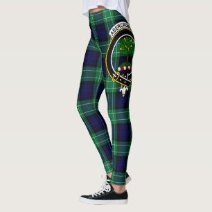 Leggings Clan Abercrombie Ecusson Tartan Femmes Scotstee