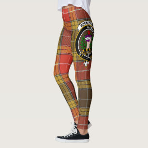 Leggings Clan Buchanan Écossais Ancien Blason Patiné Tar